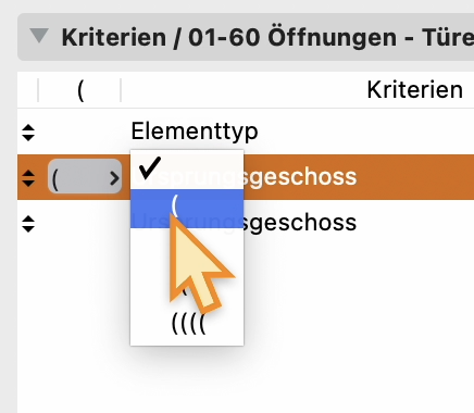 Auswertung – Kriterien verfeinern